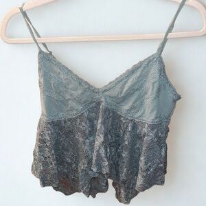 Kimchi Blue Lace Tank Top in Gray